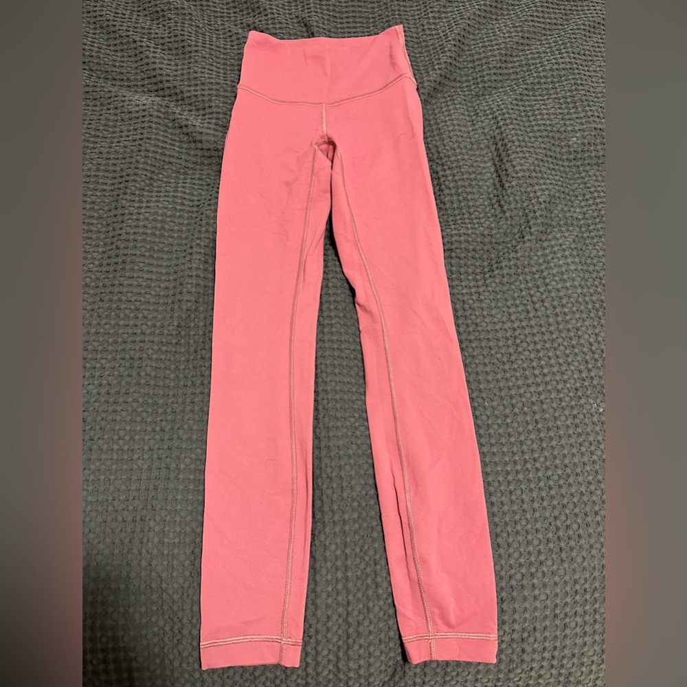 Lululemon Pink Leggings High Waist Stretchy​